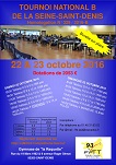 Tournoi National B du CD93 les 22 et 23 octobre 2016 à Saint-Denis