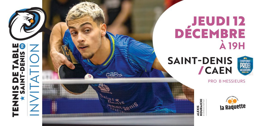 PRO B Messieurs – jeudi 12 décembre à Saint-Denis