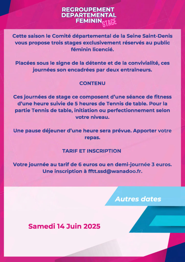 Regroupement Dép. Féminin N°2 2024-2025 p2