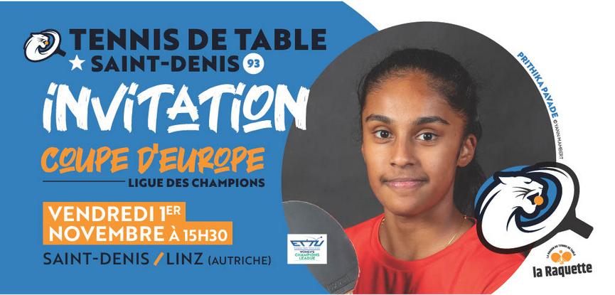 Coupe d’Europe – Vendredi 1er novembre à Saint-Denis